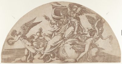 Dieu assis sur le monde, 1540-45 - Antonio Fantuzzi