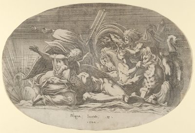 Iris, Neptune et Sommeil, 1544 - Antonio Fantuzzi