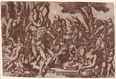Sacrifice à Priape - Antonio Fantuzzi after Rosso Fiorentino