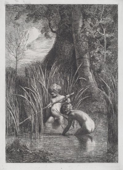 La pêche - Antonio Fontanesi