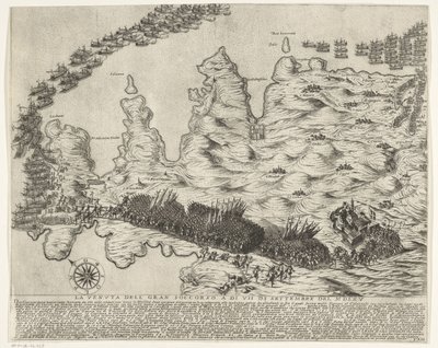 Arrivée des renforts à Malte - Antonio Francesco Lucini