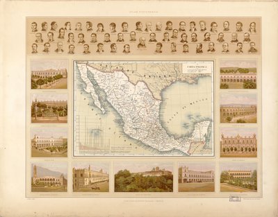 Atlas historique et pictural des États-Unis du Mexique. LOC 2008621671-4 - Antonio García Cubas