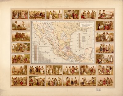 Atlas historique et pictural des États-Unis du Mexique. LOC 2008621671-5 - Antonio García Cubas