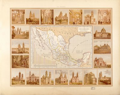 Atlas historique et pictural des États-Unis du Mexique. LOC 2008621671-6 - Antonio García Cubas
