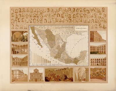 Atlas historique et pictural des États-Unis du Mexique. LOC 2008621671-8 - Antonio García Cubas