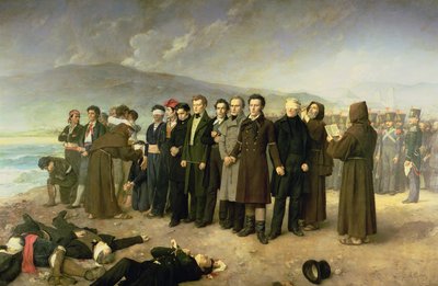 Exécution de José Maria de Torrijos y Uriarte (1791-1831) et de ses compagnons en 1831, 1888 - Antonio Gisbert