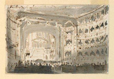 Intérieur du théâtre de Brescia - Antonio Giuseppe Basoli