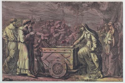 Lucius Albinius sauve les Vestales - Antonio Giuseppe Basoli