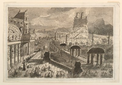 Palais de Montezuma, Mexique - Antonio Giuseppe Basoli