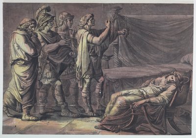 Néron trouvant le corps de sa mère, Agrippine - Antonio Giuseppe Basoli