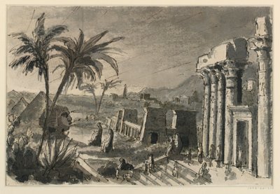Décor de scène, ville égyptienne - Antonio Giuseppe Basoli