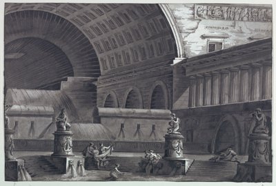 Décor de scène, Thermes romains - Antonio Giuseppe Basoli