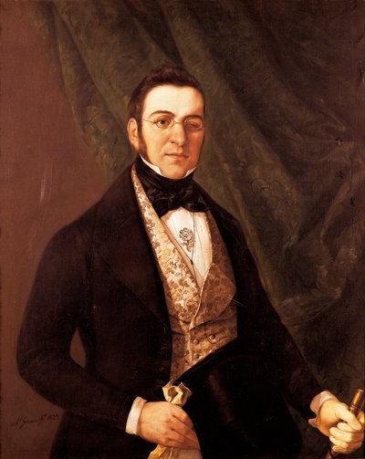 Portrait de Manuel Breton de los Herreros (1796-1873), poète et dramaturge espagnol - Antonio Gomez Cros