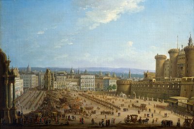 Festival des Quatre Autels à Naples, vers 1757, par Antonio Joli - Antonio Joli