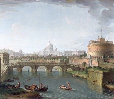 Vue du Tibre - Antonio Joli