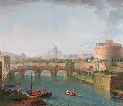 Vue du Tibre, c.1700-77 - Antonio Joli
