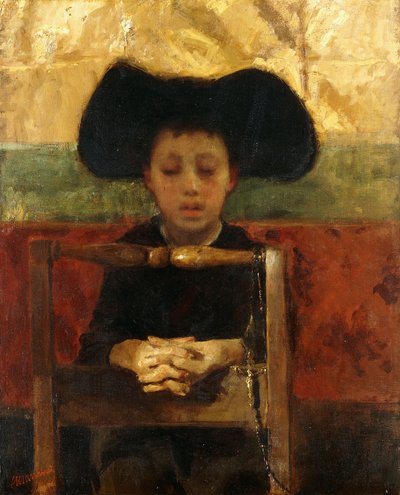 Enfant de chœur priant - Antonio Mancini
