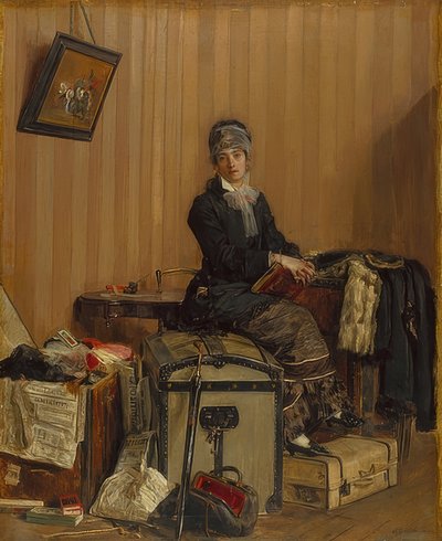 À la douane - Antonio Mancini