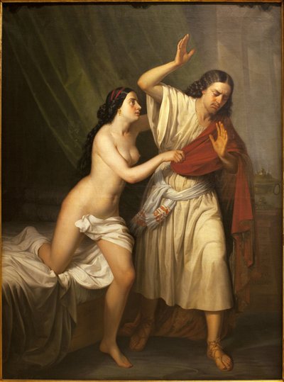 Joseph et la femme de Putiphar (Potiphar) - Antonio María Esquivel y Suárez de Urbina