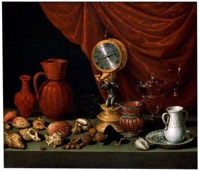 Nature morte avec une horloge, 1652 - Antonio Pereda y Salgado