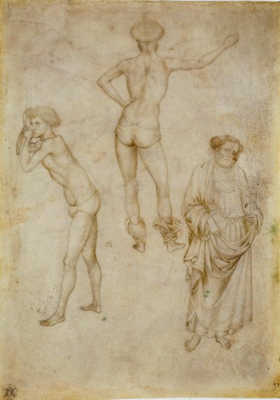 Figures masculines et saint Pierre - Antonio Pisanello