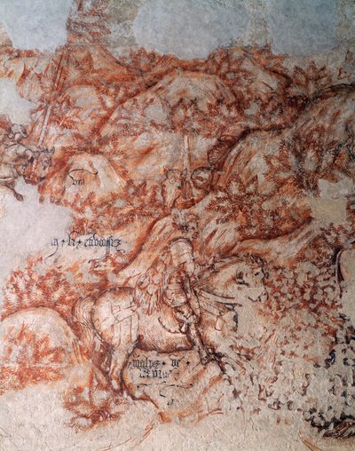 Sinopia (sous-peinture) (détail) - Antonio Pisanello