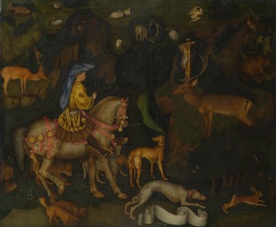 La Vision de Saint Eustache, vers 1440 - Antonio Pisanello