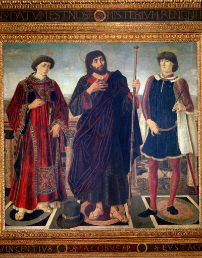 Retable de Saint Vincent, Saint Jacques et Saint Eustache - Antonio Pollaiuolo