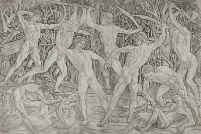 Bataille des hommes nus - Antonio Pollaiuolo