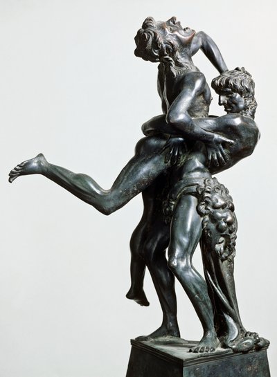 Hercule et Antée, vers 1475, par Antonio Pollaiuolo, statue en bronze, 46 cm, Italie - Antonio Pollaiuolo