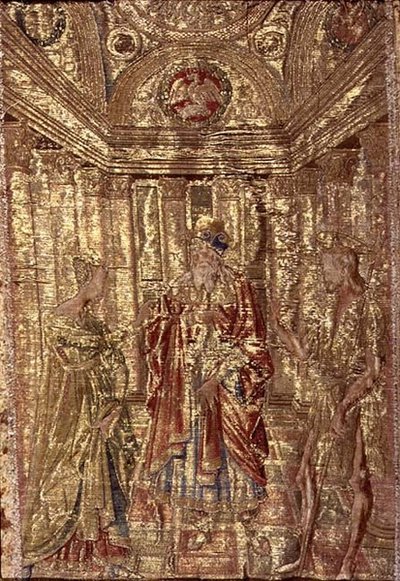 Saint Jean-Baptiste accusé par Hérode, tapisserie représentant des scènes de la vie du saint (textile) - Antonio Pollaiuolo