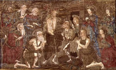 La descente du Christ aux limbes et la libération de Saint Jean-Baptiste, tapisserie représentant des scènes de la vie du saint - Antonio Pollaiuolo