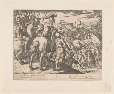 Alexandre le Grand mène une bataille - Antonio Tempesta