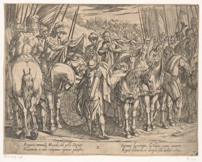 Alexandre le Grand trouve le corps de Darius - Antonio Tempesta