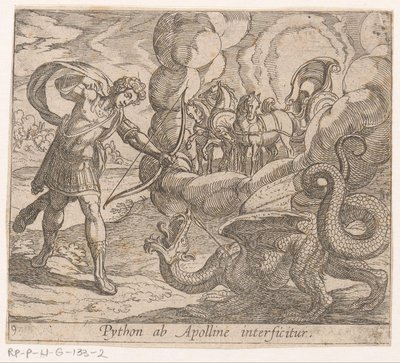 Apollon tue Python - Antonio Tempesta