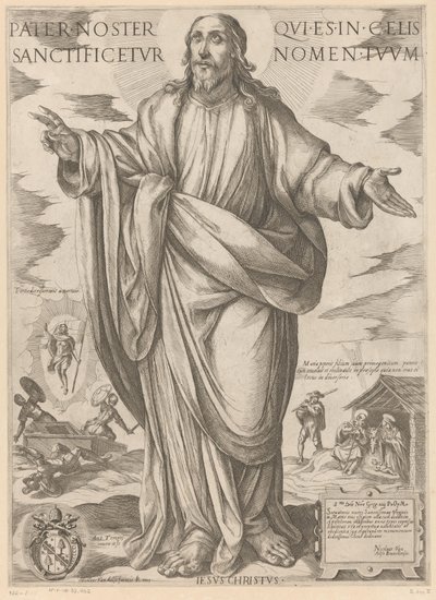 Christ (Pater noster qui es in celis sanctificetur nomen tuum, Christus, Maria et les apôtres) - Antonio Tempesta