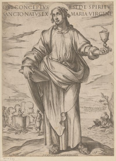 Saint Jean (Qui conceptus est de spiritu sancto natus ex Maria virgine, série Christ, Marie et les apôtres) - Antonio Tempesta