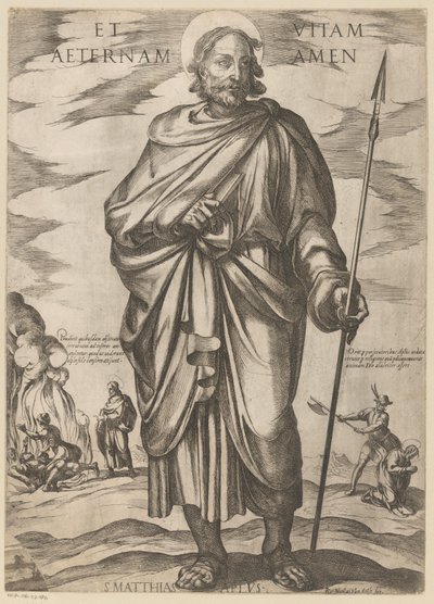 Saint Matthias (Christ, Marie et les apôtres) - Antonio Tempesta