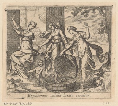 Érichthonios sortant de son panier - Antonio Tempesta