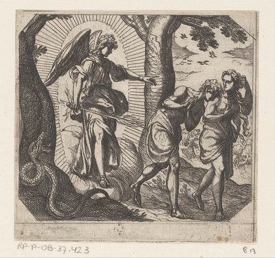 Expulsion du Paradis - Antonio Tempesta