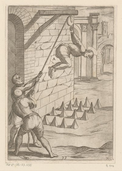 Torture: la chute sur des pointes acérées (série Martyrs chrétiens) - Antonio Tempesta