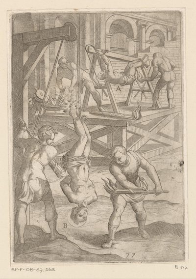 Torture : pendaison et brûlure - Antonio Tempesta
