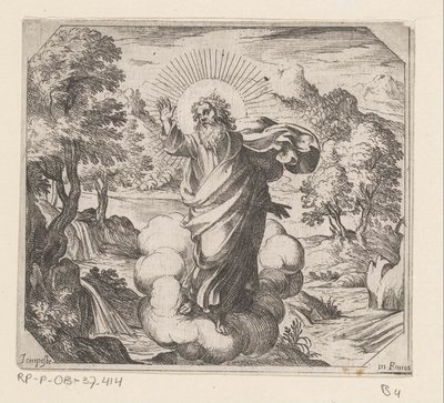 Dieu crée les plantes et les arbres
La création (série) - Antonio Tempesta