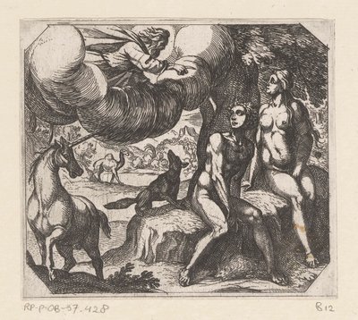 Dieu reproche à Adam et Ève leur désobéissance - Antonio Tempesta