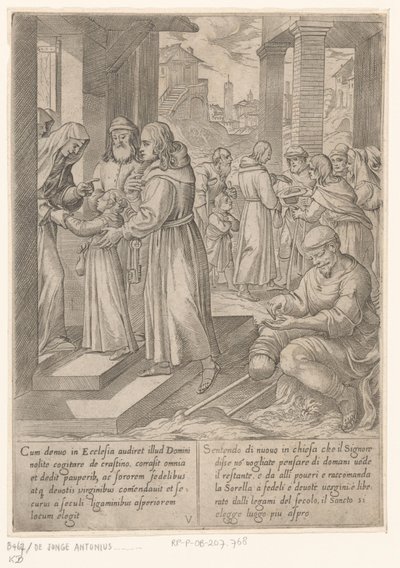 Saint Antoine amène sa sœur chez les nonnes, La vie de Saint Antoine le Grand (titre de la série) - Antonio Tempesta