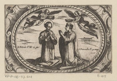 Sainte Félicule et Sainte Pétronille (martyres romaines) - Antonio Tempesta