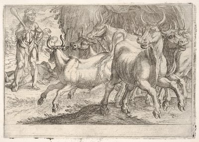 Hercule et les bœufs de Géryon - Antonio Tempesta