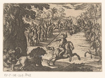 Chasse aux lions - Antonio Tempesta