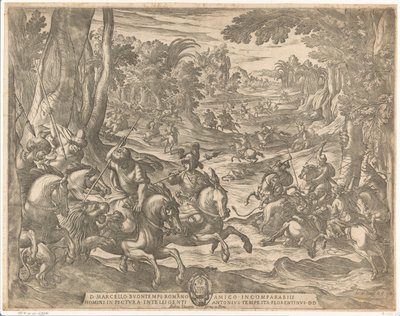 Chasse aux lions - Antonio Tempesta