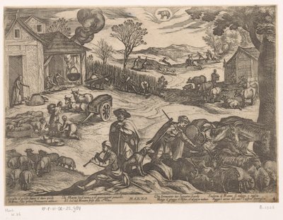 Mars : activités paysannes (bélier) - Antonio Tempesta